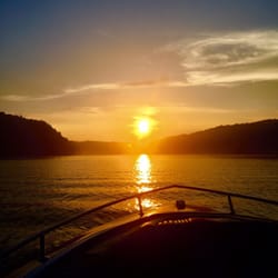 Center Hill Lake - Out on our boat at Center Hill Lake during one of the most beautiful sunsets we've had the pleasure of seeing. Sept 6th 2015