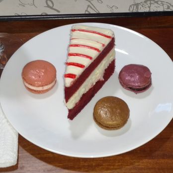 Mia's Bakery - Red velvet cheesecake  & macaroon variety - Bakeries Near Me - Brooklyn, New York