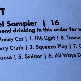 10 Barrel Brewing - West Side Bend - Love that there is an order they want you to drink it in - Brewpubs Near Me - Bend, Oregon