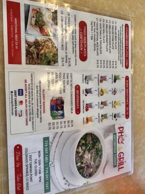 Menu photo 2 Pho & Grill Colorado Springs, CO Menu photo 2 Pho & Grill Colorado Springs, CO