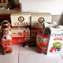 African Hut - Our loot from The African Hut. Whole foods also has Ceres but I prefer to support this store.