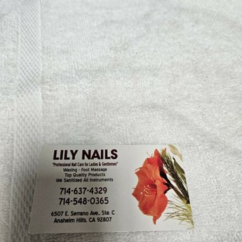 Lily Nails & Spa - A GREAT NAIL SALON I HAVE EVER BEEN ...GOOD SERVICE, NICE LADIES WORKING THERE... - Nail Salons Near Me - Anaheim, California Lily Nails & Spa - A GREAT NAIL SALON I HAVE EVER BEEN ...GOOD SERVICE, NICE LADIES WORKING THERE... - Nail Salons Near Me - Anaheim, California