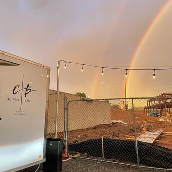 Churro Bar - a rainbow in the sky - Desserts Near Me - Santa Fe, New Mexico