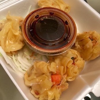 Pru Thai - Kanin Jeeb (chicken dumplings), steamed - Thai Near Me - Pennington, New Jersey Pru Thai - Kanin Jeeb (chicken dumplings), steamed - Thai Near Me - Pennington, New Jersey