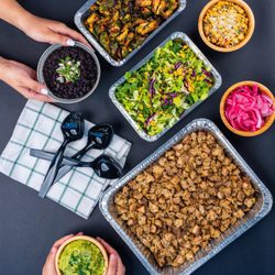 Taco Dirty - We Cater! Our usual packages for Make your Own Bowls or Tacos (or both) serving 4 or 8 people are available for delivery or pick-up.