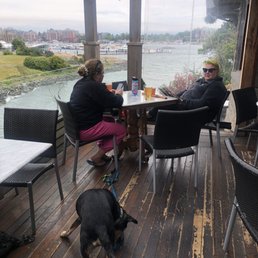 Great views and dog-friendly seating!