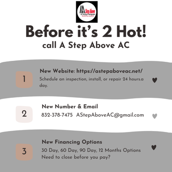 A Step Above AC - Heating & Air Conditioning/HVAC Near Me - Houston, Texas A Step Above AC - Heating & Air Conditioning/HVAC Near Me - Houston, Texas