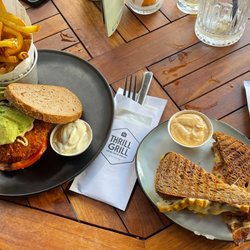 Thrill Grill - Chicken sandwich (can't remember exact name) with amazing fries. And grilled cheese (Gouda, cheddar and Parmesan)
