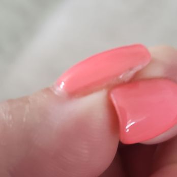Ann's Spa Nail Lounge - Edges of nails not filed leaving rough edges and polish not covering entire nail - Nail Salons Near Me - Bradenton, Florida