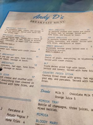 Menu photo 8 Andy D's Navarre, FL