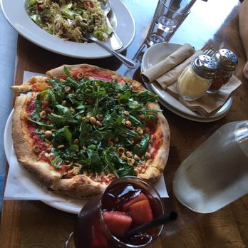 Pitfire Pizza - Read sangria vegan burrata pie and hand chopped salad - Pizza Near Me - Culver City, California Pitfire Pizza - Read sangria vegan burrata pie and hand chopped salad - Pizza Near Me - Culver City, California
