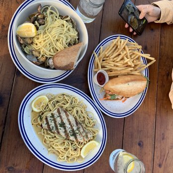 Fish - PASTA CON VONGOLE, SAIGON SALMON SANDWICH, HALIBUT FISH OF THE DAY - Seafood Near Me - Sausalito, California