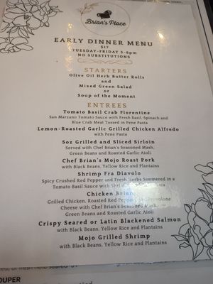 Menu photo 2 Brian's Place Hernando Beach, FL