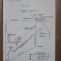 Woodland Dunes Nature Center - Trail map