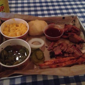 Dickey's Barbecue Pit - Got the 3 meat plate with green beans and Mac & cheese. - American Near Me - Gulfport, Mississippi