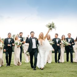 Classic Menswear - Wedding party in the country.