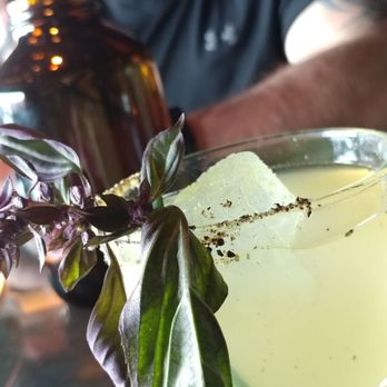 Linger - New Saigon - gin, cucumber, Thai basil, jalapeño, lime, black pepper - Asian Fusion Near Me - Denver, Colorado Linger - New Saigon - gin, cucumber, Thai basil, jalapeño, lime, black pepper - Asian Fusion Near Me - Denver, Colorado