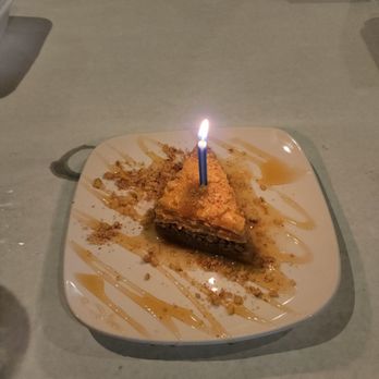 Athens on 86th - Baklava birthday treat. - Greek Near Me - Indianapolis, Indiana