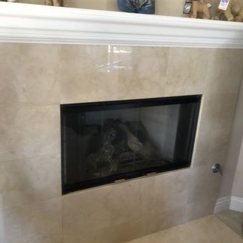 Atlantic Stone Cleaning - Fireplace with gloss finish - Masonry/Concrete Near Me - Bellflower, California
