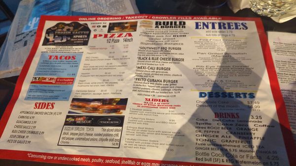 Menu photo 8 RJ's Frozen Cactus Tucson, AZ Menu photo 8 RJ's Frozen Cactus Tucson, AZ