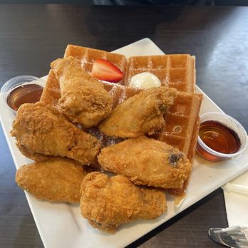 & Waffles - Cajun Fried Chicken & Waffles 10/10 - Breakfast & Brunch Near Me - Long Beach, California & Waffles - Cajun Fried Chicken & Waffles 10/10 - Breakfast & Brunch Near Me - Long Beach, California