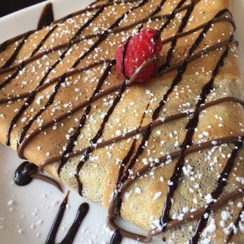 Cu Latte - A new crepe on their menu- Nutella, dark chocolate, and raspberries. - Coffee & Tea Near Me - Cresskill, New Jersey Cu Latte - A new crepe on their menu- Nutella, dark chocolate, and raspberries. - Coffee & Tea Near Me - Cresskill, New Jersey