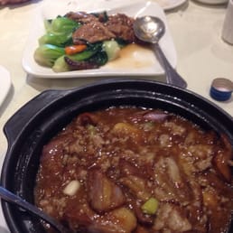 Eggplant braised in clay pot