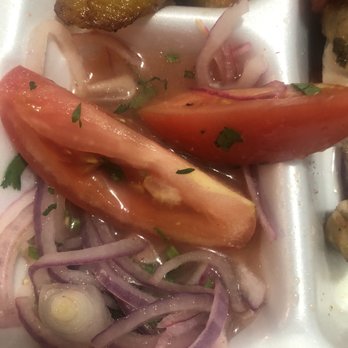 Panca - Disgusting red onion and tomato salad. This is more like onions not salad. - Peruvian Near Me - Nashville, Tennessee Panca - Disgusting red onion and tomato salad. This is more like onions not salad. - Peruvian Near Me - Nashville, Tennessee