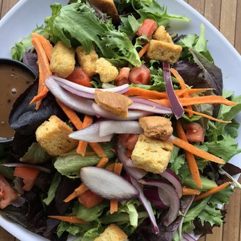 Boston's On the Beach - House (side) salad, no dairy. - Seafood Near Me - Delray Beach, Florida Boston's On the Beach - House (side) salad, no dairy. - Seafood Near Me - Delray Beach, Florida