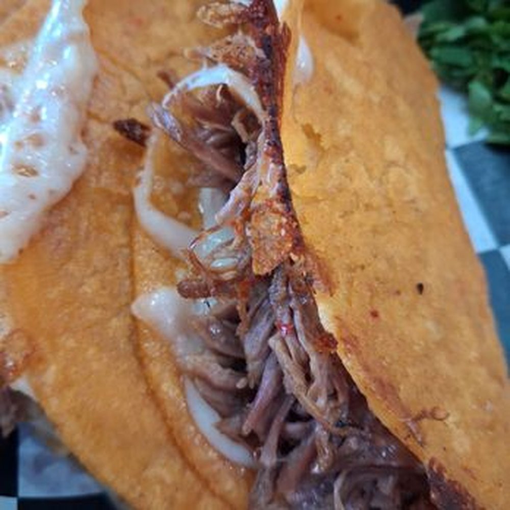 Taqueria Chavez - Look at all that birria meat in those tacos. The best quesabirria in town. "A++." - Mexican Near Me - Las Cruces, New Mexico