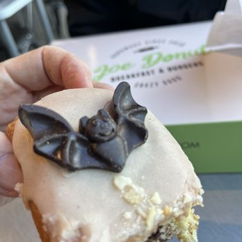 Joe Donut Mt Prospect - Dracula coffin stuffed with Nutella - Donuts Near Me - Mt Prospect, Illinois