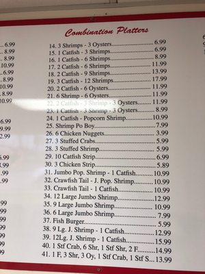 Menu photo 5 P & J Seafood Groves, TX