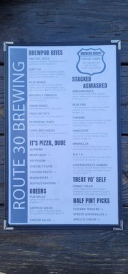 Menu photo 1 Route 30 Brewing Company Riverside, CA Menu photo 1 Route 30 Brewing Company Riverside, CA