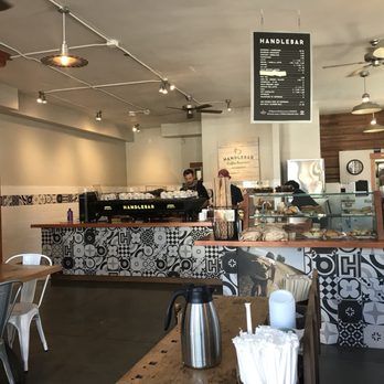 Handlebar Coffee Roasters - Inside - view while waiting in line. - Coffee Roasteries Near Me - Santa Barbara, California