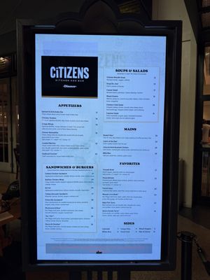 Menu photo 1 Citizens Kitchen and Bar Las Vegas, NV