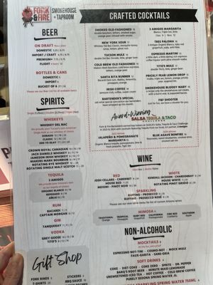 Menu photo 2 Fork & Fire Oro Valley, AZ