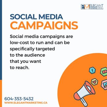 Elegant Marketing - At Elegant Marketing, our social media specialists will produce the lowest cost per lead and highest return on ad spent. - Advertising Near Me - Burnaby, British Columbia Elegant Marketing - At Elegant Marketing, our social media specialists will produce the lowest cost per lead and highest return on ad spent. - Advertising Near Me - Burnaby, British Columbia