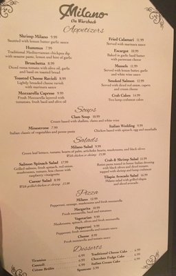 Menu photo 7 Milano On Wurzbach San Antonio, TX