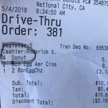 Dunkin' - Coffee & Tea Near Me - National City, California Dunkin' - Coffee & Tea Near Me - National City, California