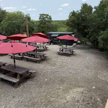 Rockabilly Brewing - Picnic table area with a second small bar - Beer Gardens Near Me - Hutto, Texas Rockabilly Brewing - Picnic table area with a second small bar - Beer Gardens Near Me - Hutto, Texas