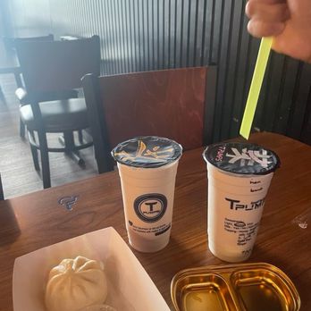 Sweet Fires - Sesame bun, condensed milk, bun & black milk tea - Hot Pot Near Me - Upland, California