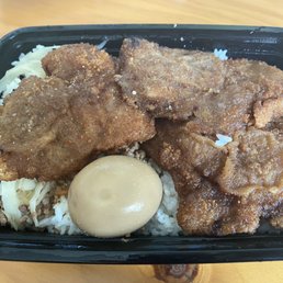 Pork Chop with Ground Pork on rice (pork chop combo) Pork Chop with Ground Pork on rice (pork chop combo)