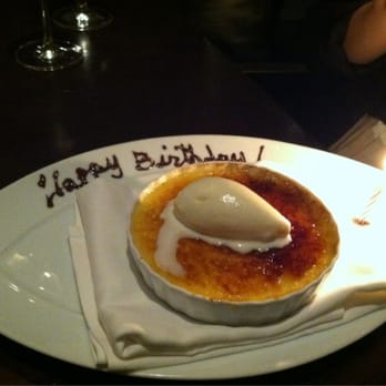 Deuxave - Creme brûlée with almond flavored ice cream - New American Near Me - Boston, Massachusetts