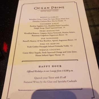 Ocean Prime - Seafood Near Me - Tampa, Florida