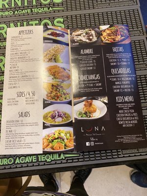 Menu photo 5 Luna Mexican Bar & Grill Murrells Inlet, SC