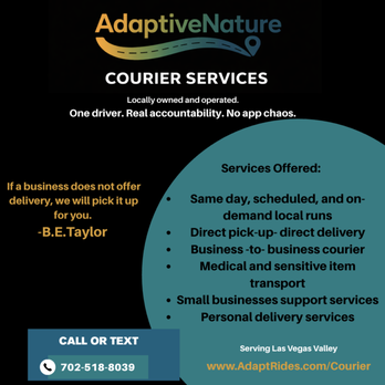 AdaptiveNature Courier Services - Couriers & Delivery Services Near Me - Henderson, Nevada