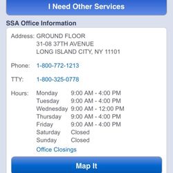 Social Security - Official office hours