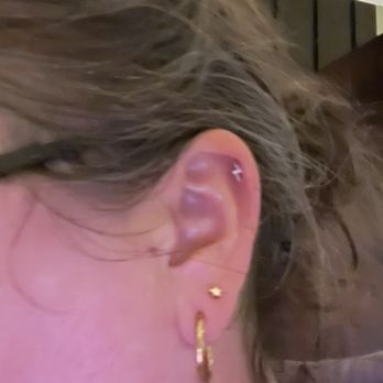 At Last Piercing - Harry Potter Cartilage and starry second hole. - Piercing Near Me - Garden Grove, California At Last Piercing - Harry Potter Cartilage and starry second hole. - Piercing Near Me - Garden Grove, California