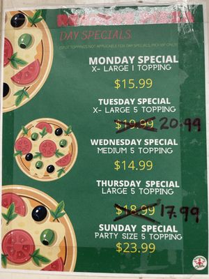 Menu photo 1 Reginos Pizza Scarborough, ON Menu photo 1 Reginos Pizza Scarborough, ON
