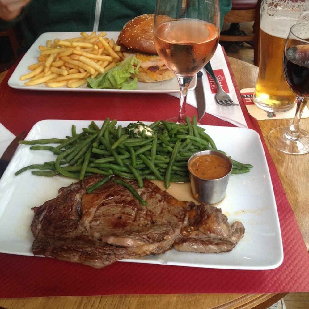 Le Vrai Saint-Marcel - Our dinner - gobbled up fast!! - Bars Near Me - Paris, 75